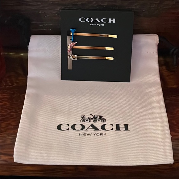 Coach Retro Bobby Pins goldstone NWT - Picture 4 of 5